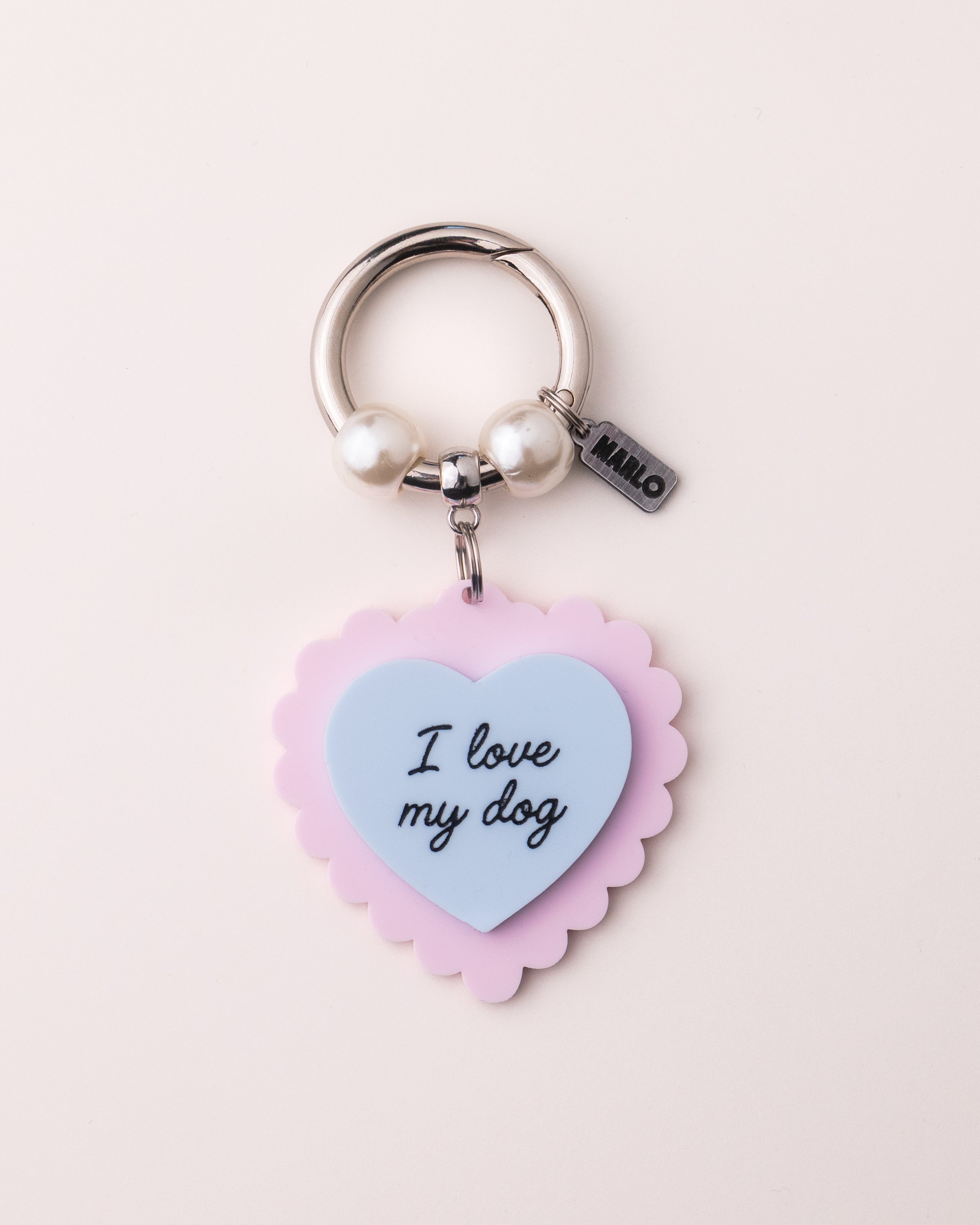 "I Love My Dog" Bag Charm