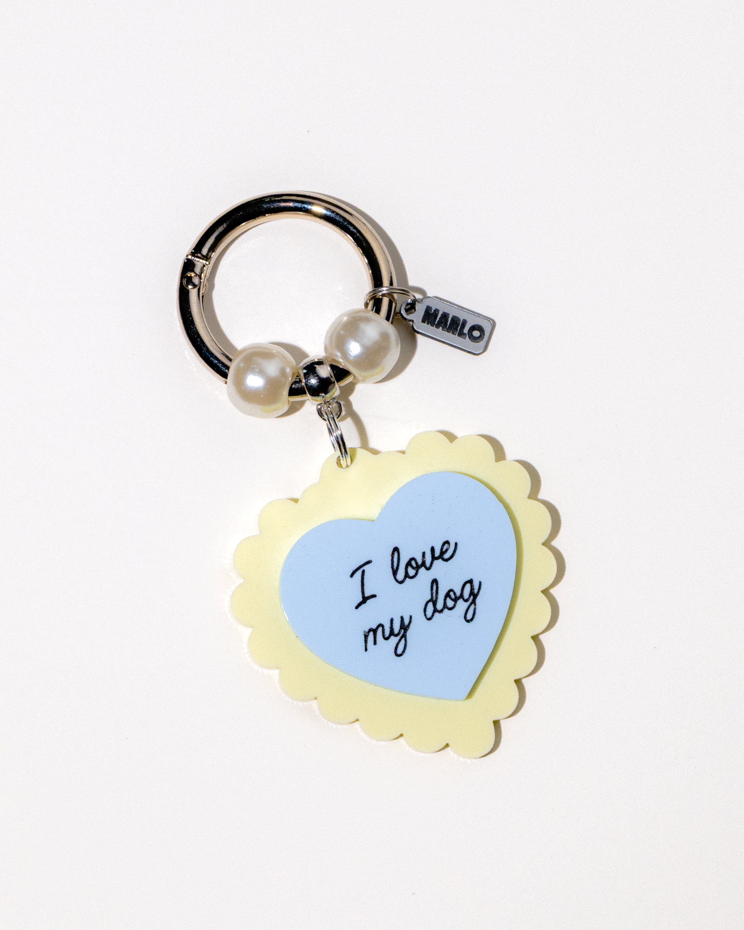 "I Love My Dog" Bag Charm